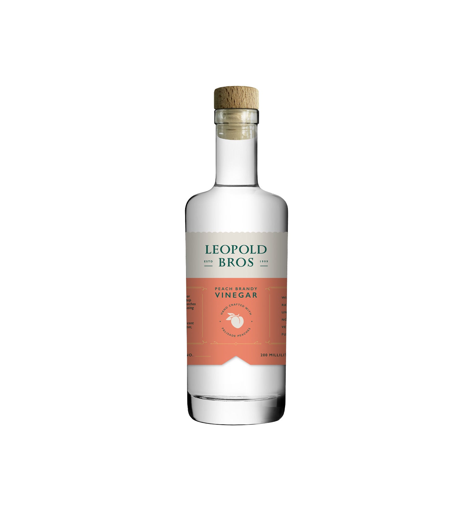 Leopold Bros Three Chamber Peach Brandy Vinegar 200ml